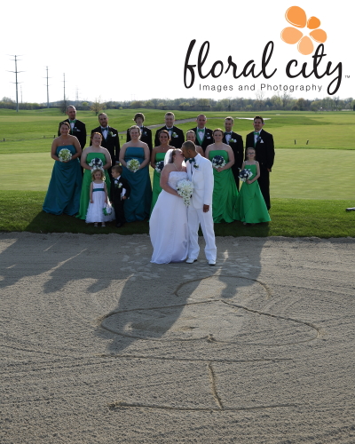 Ashlyn and LaMont Links at Lake Erie, golf course wedding